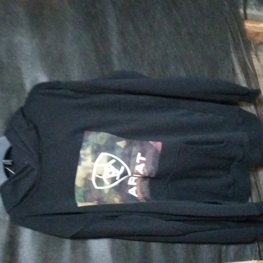 Ariat Men's Black Hoodie with Logo